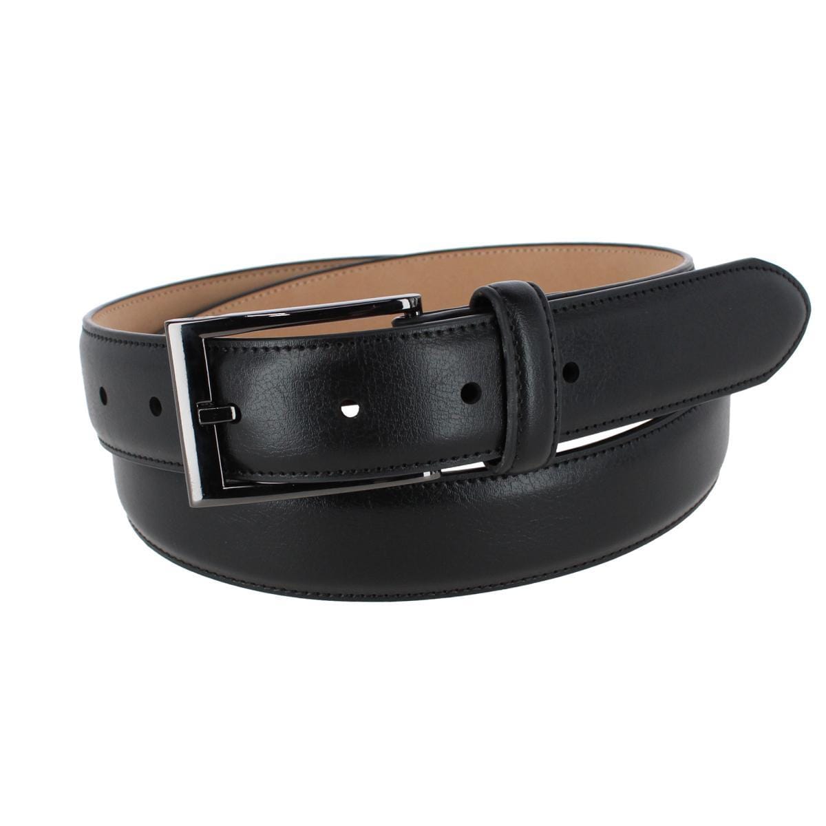 Dockers Men's 32mm Feathered Edge Dress Belt with Gunmetal Buckle