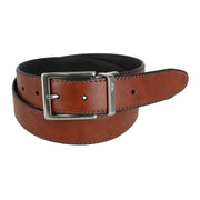 Men's Reversible Dress Belt with Nickel Buckle