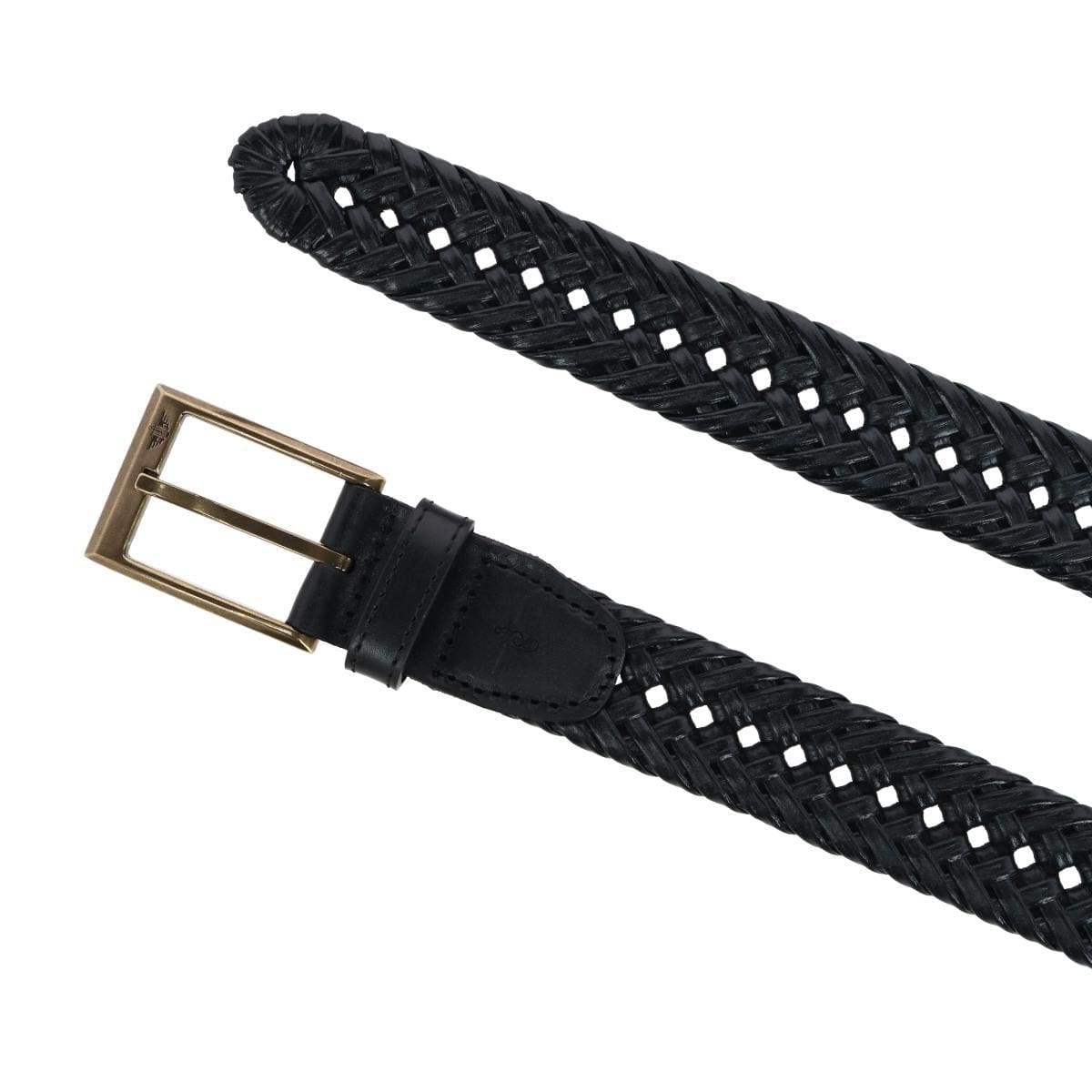 Dockers Men's Fully Adjustable Double V-Weave Braided Belt - Black
