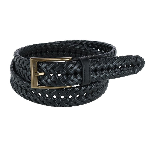 Men's Fully Adjustable Double V-Weave Braided Belt