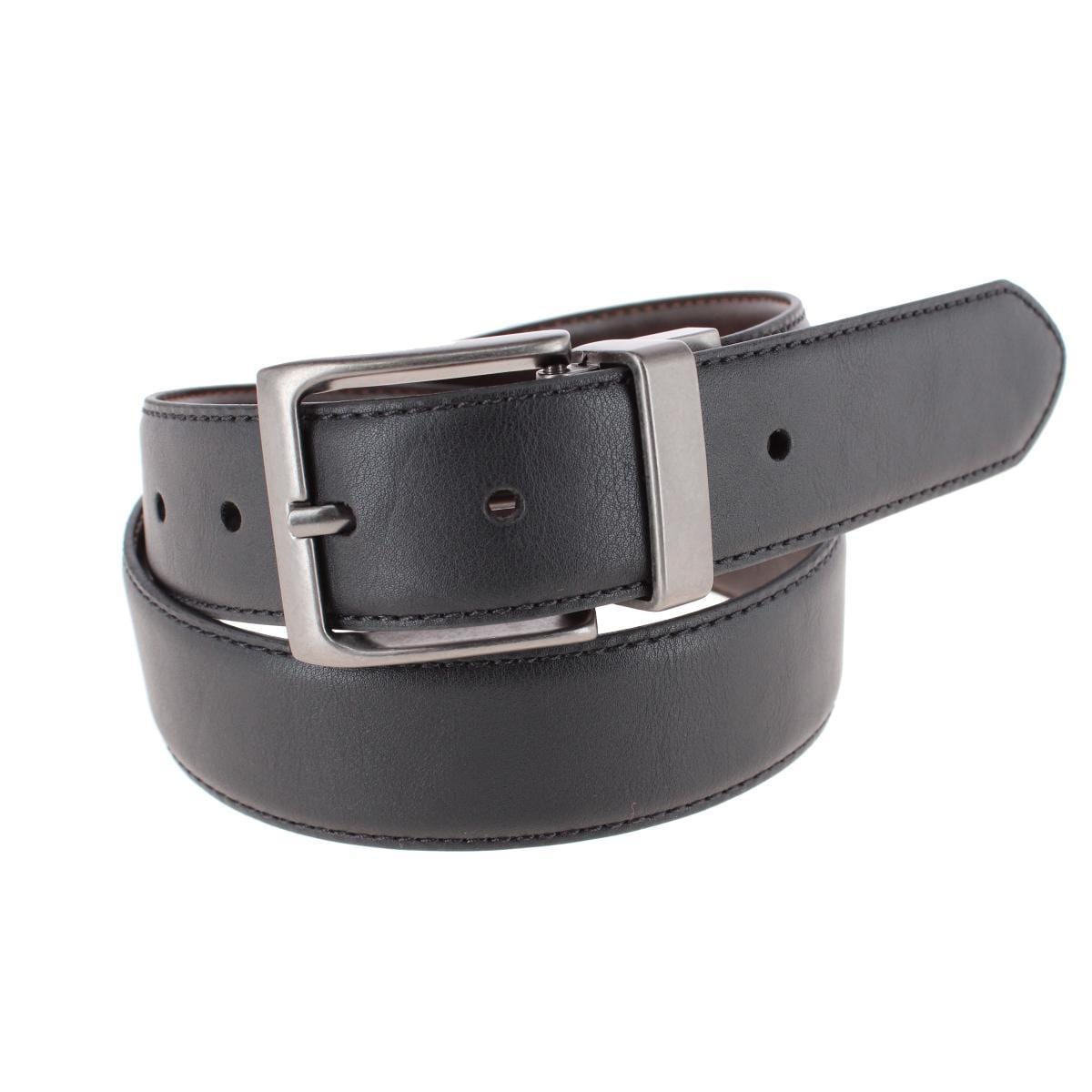 Levis Men's 38mm Reversible Belt with Antique Gunmetal Buckle - Black/Brown