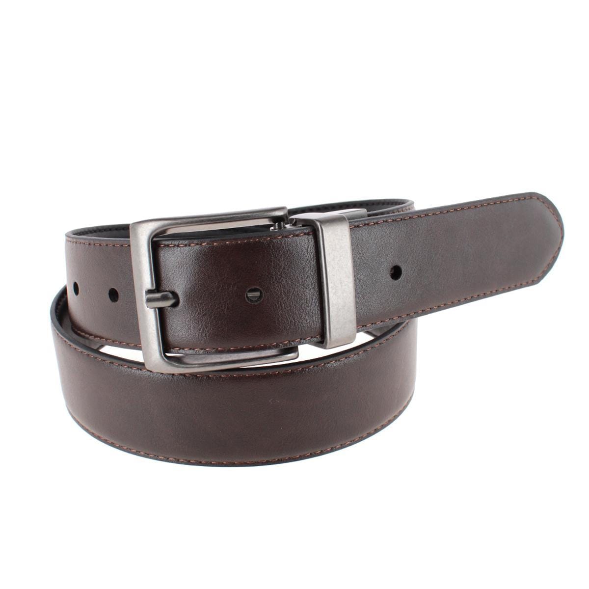 Levis Men's 38mm Reversible Belt with Antique Gunmetal Buckle - Black/Brown