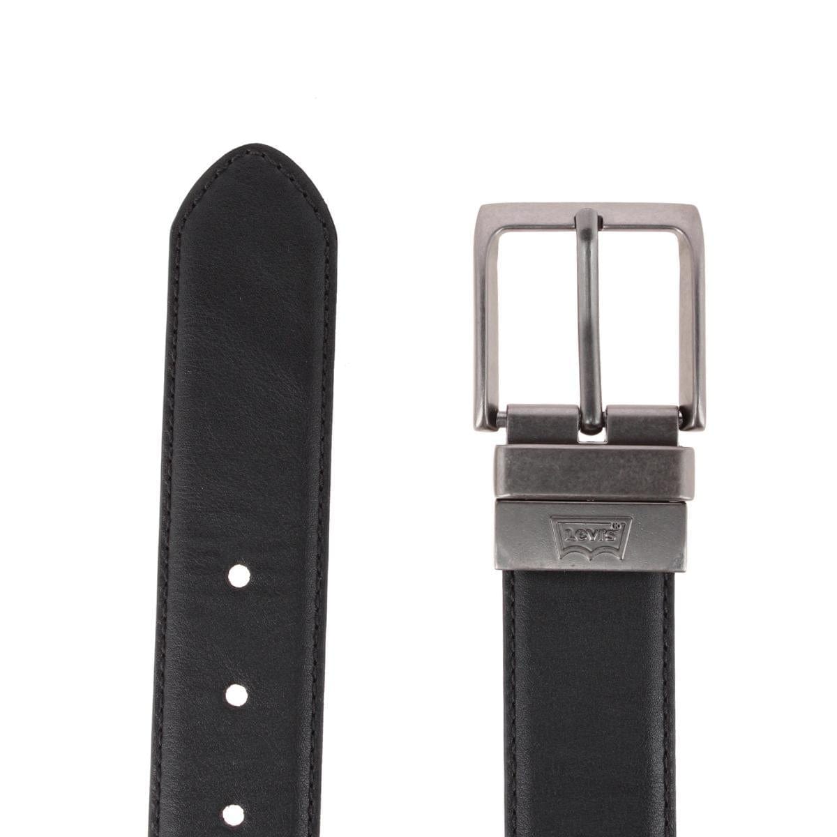 Levis Men's 38mm Reversible Belt with Antique Gunmetal Buckle - Black/Brown