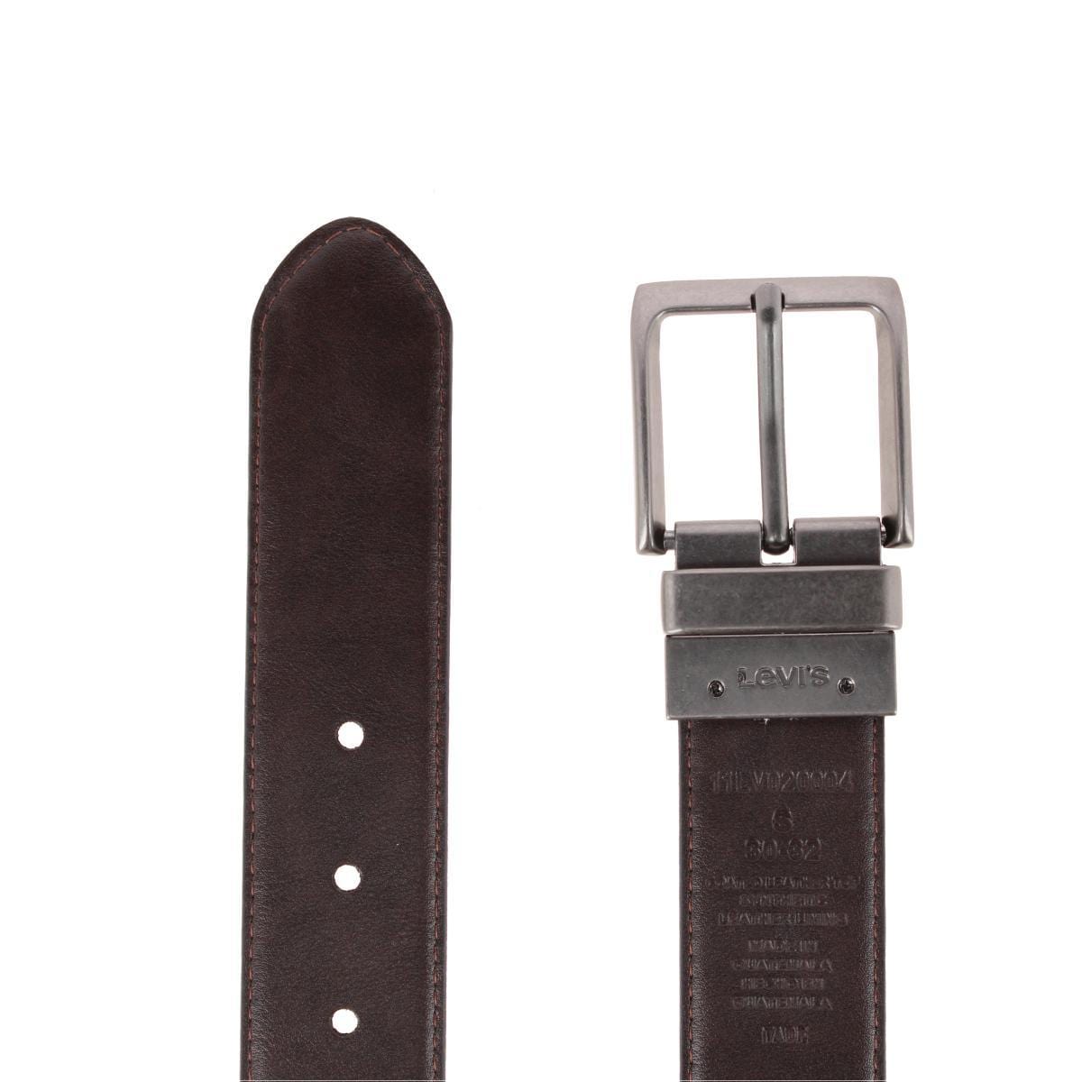 Levis Men's 38mm Reversible Belt with Antique Gunmetal Buckle - Black/Brown