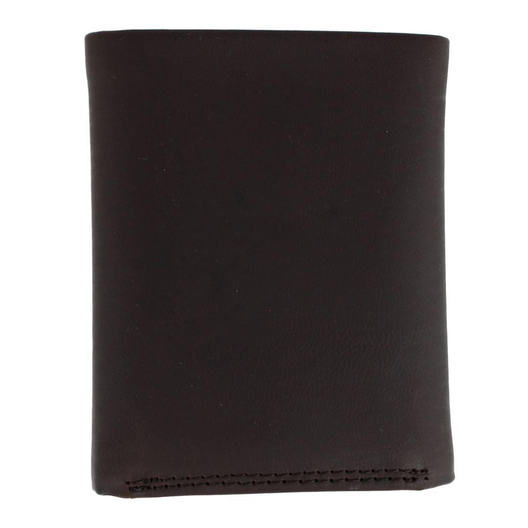 Levis Men's Leather RFID Extra Capacity Trifold Wallet - Brown