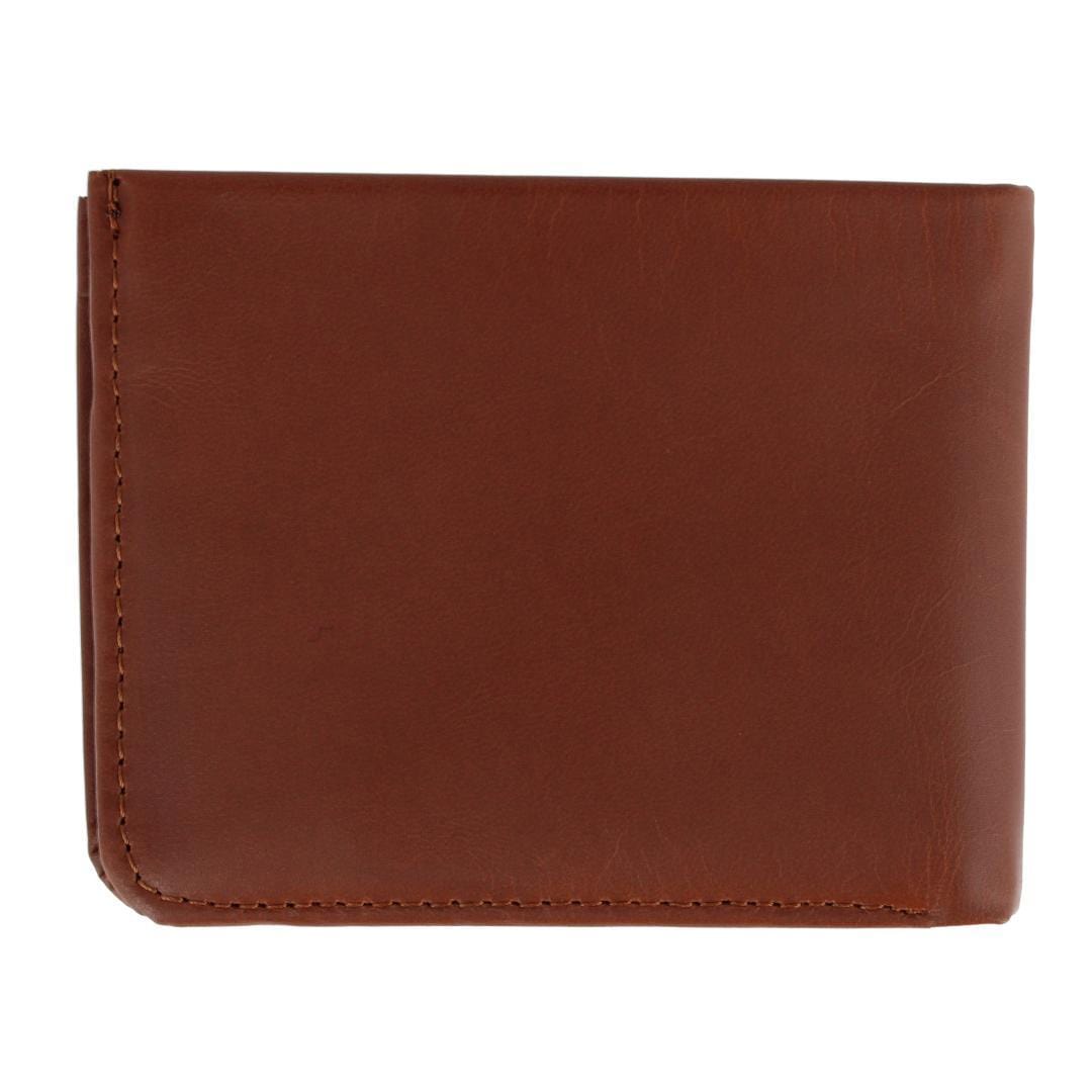 Levis Men's Leather RFID Bifold Wallet with Bill Divider - Tan