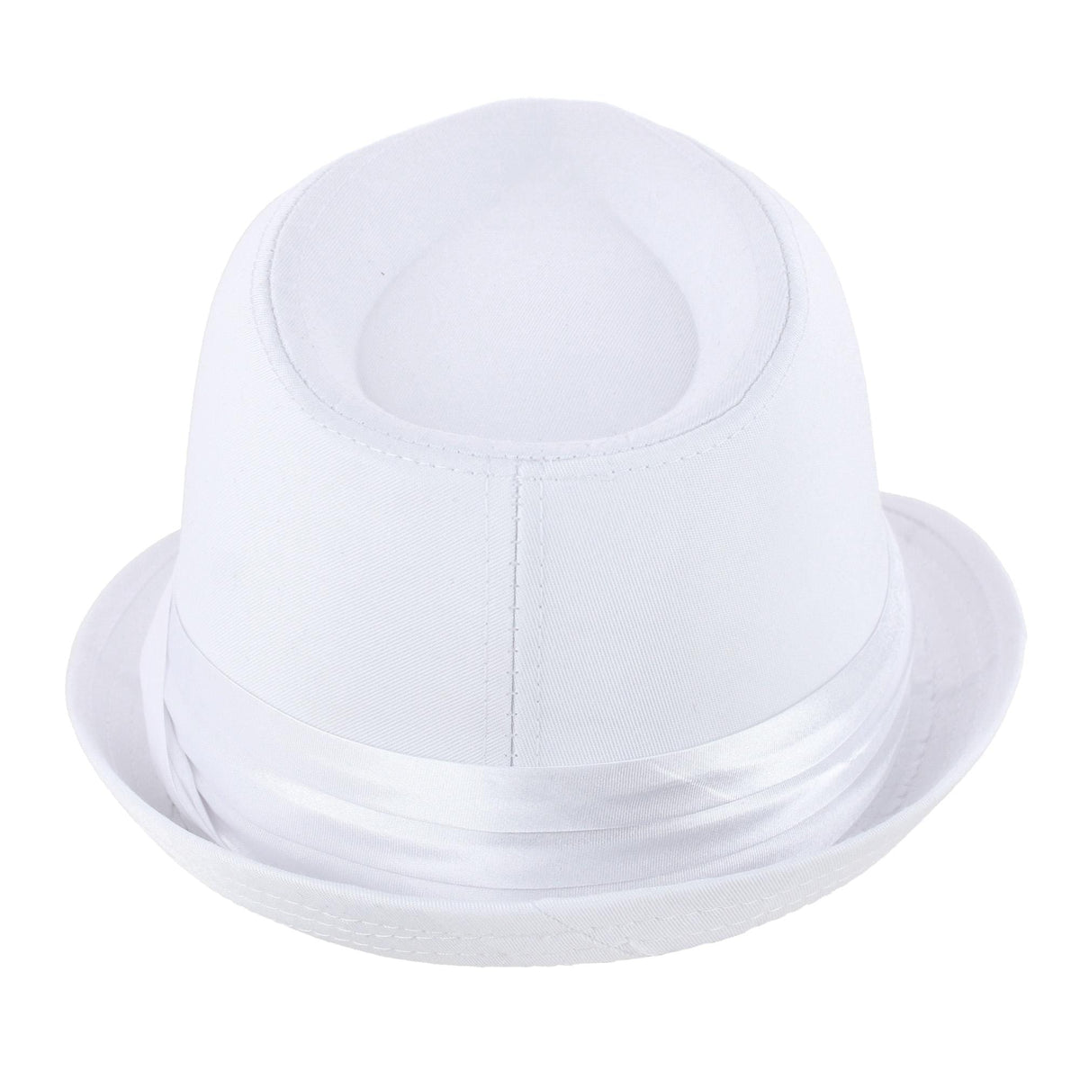 Kenny K Boys' Dressy Wedding Fedora Hat - White