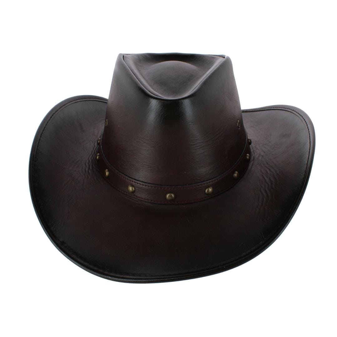 Kenny K. Men's Distressed Western Studded Hat - Brown