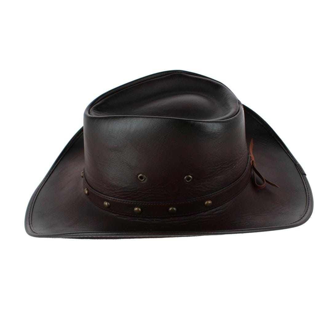 Kenny K. Men's Distressed Western Studded Hat - Brown