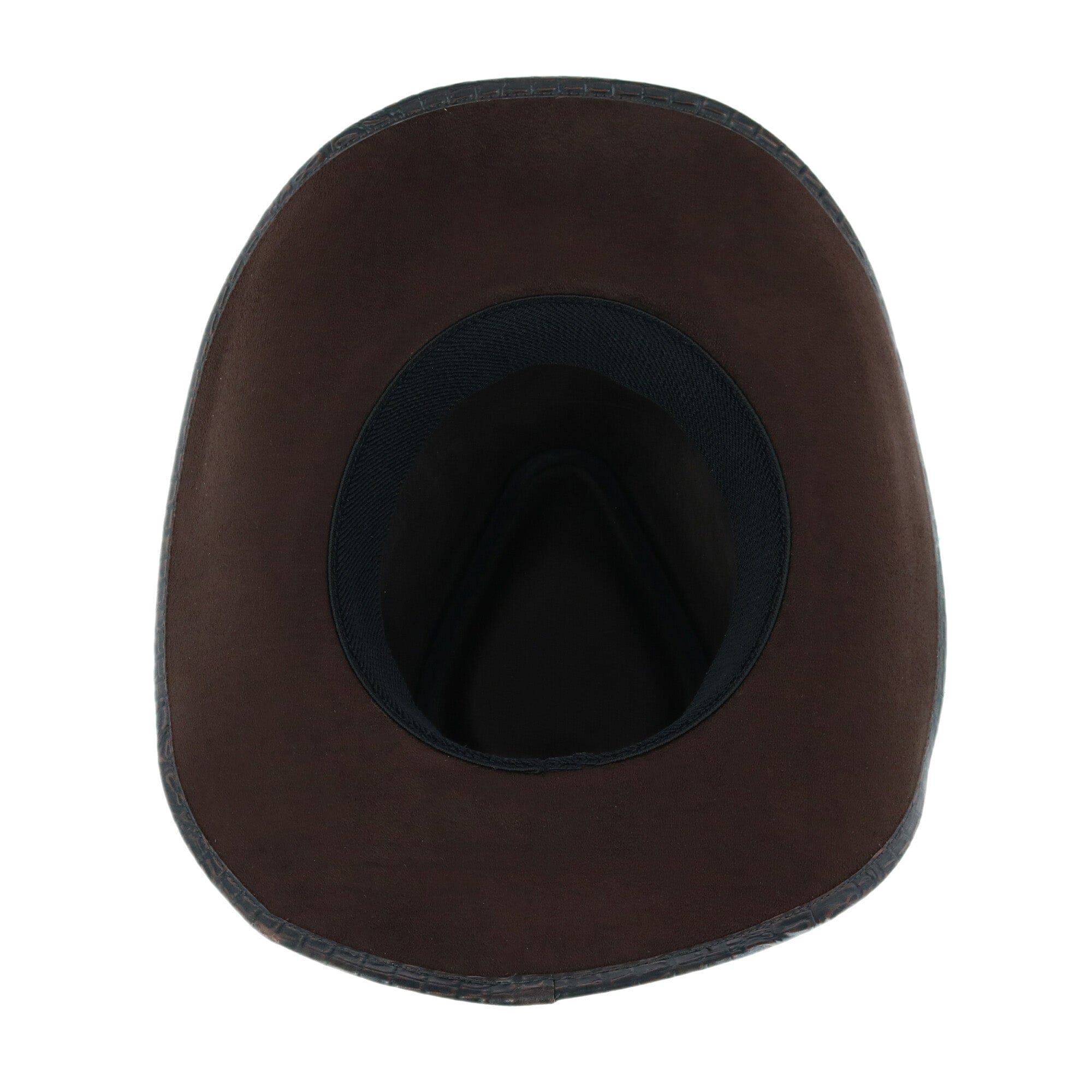 Kenny K Men's Crocodile Print Western Hat - Black