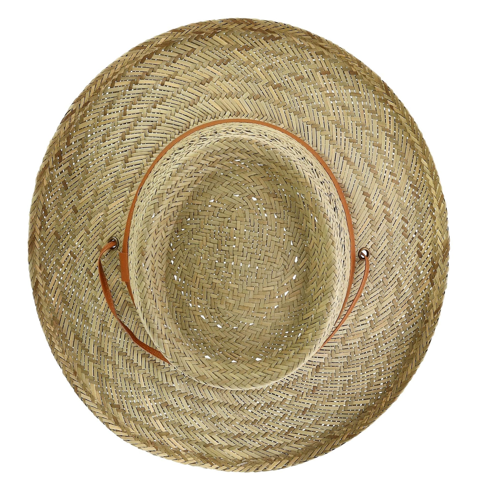 Kenny K Unisex Rush Straw 3 Inch Brim Gambler Hat - Natural Straw
