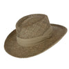 Men's Twisted Seagrass Gambler Hat with Pleated Band