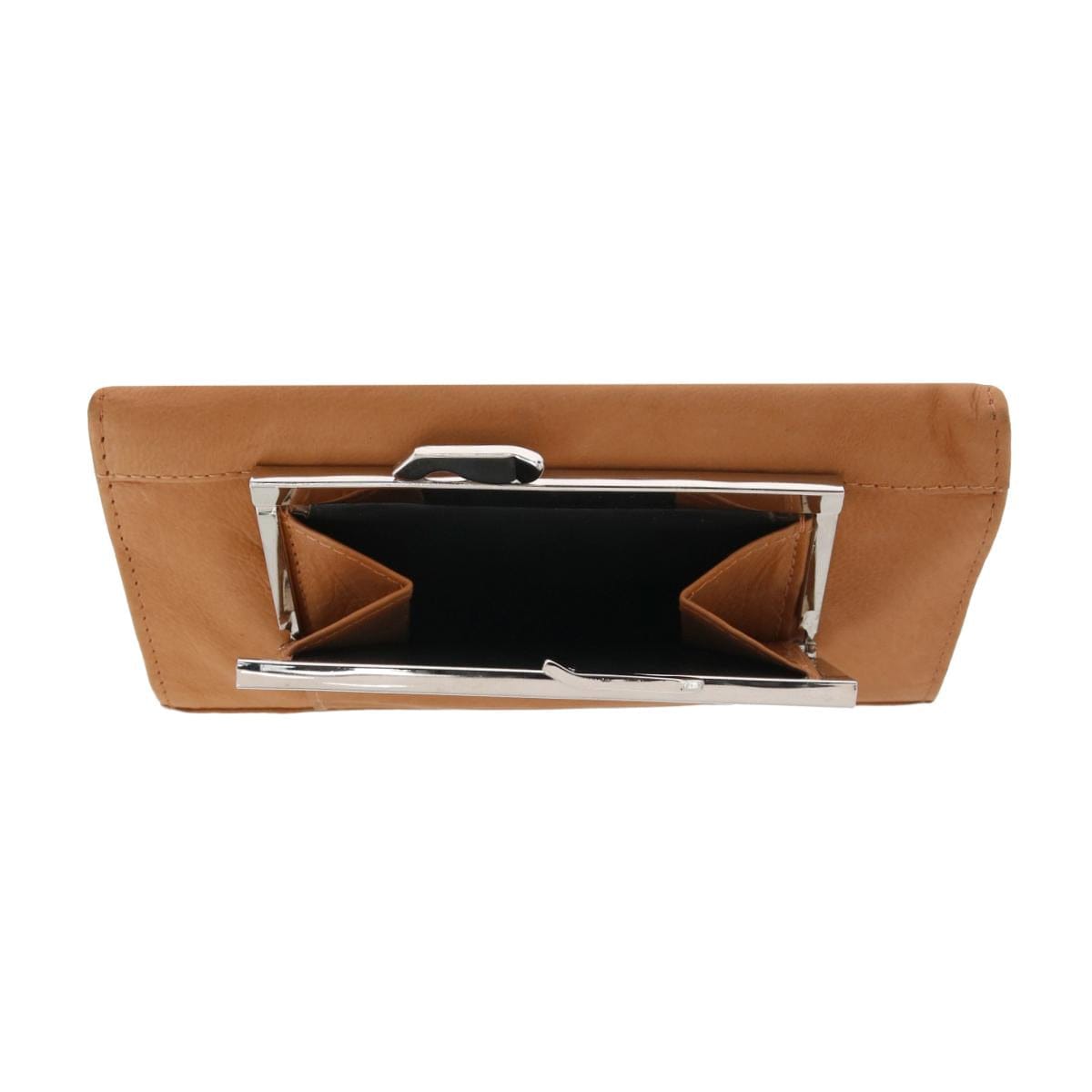 CTM® Women's Leather Checkbook Cover - Tan