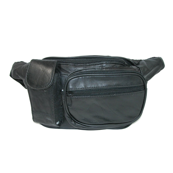 Leather Multiple Pocket Fanny Waist Pack