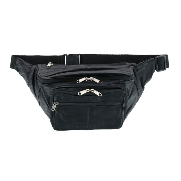 Leather Large Organizer Fanny Waist Pack