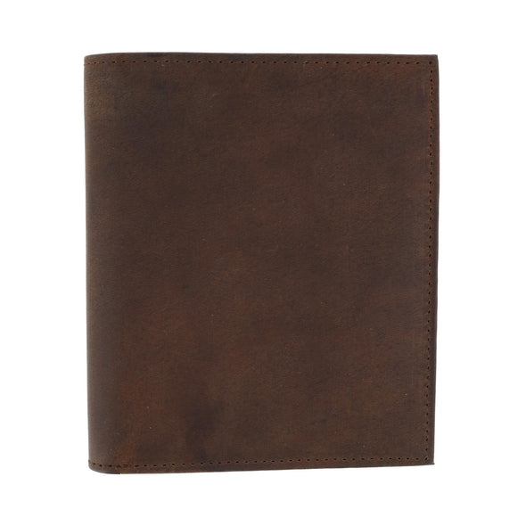 Men's Distressed Hunter Leather RFID Hipster Wallet