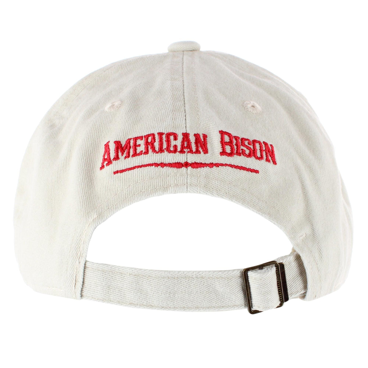 CTM® Men's American Bison Patriotic Flag Baseball Cap - Camel