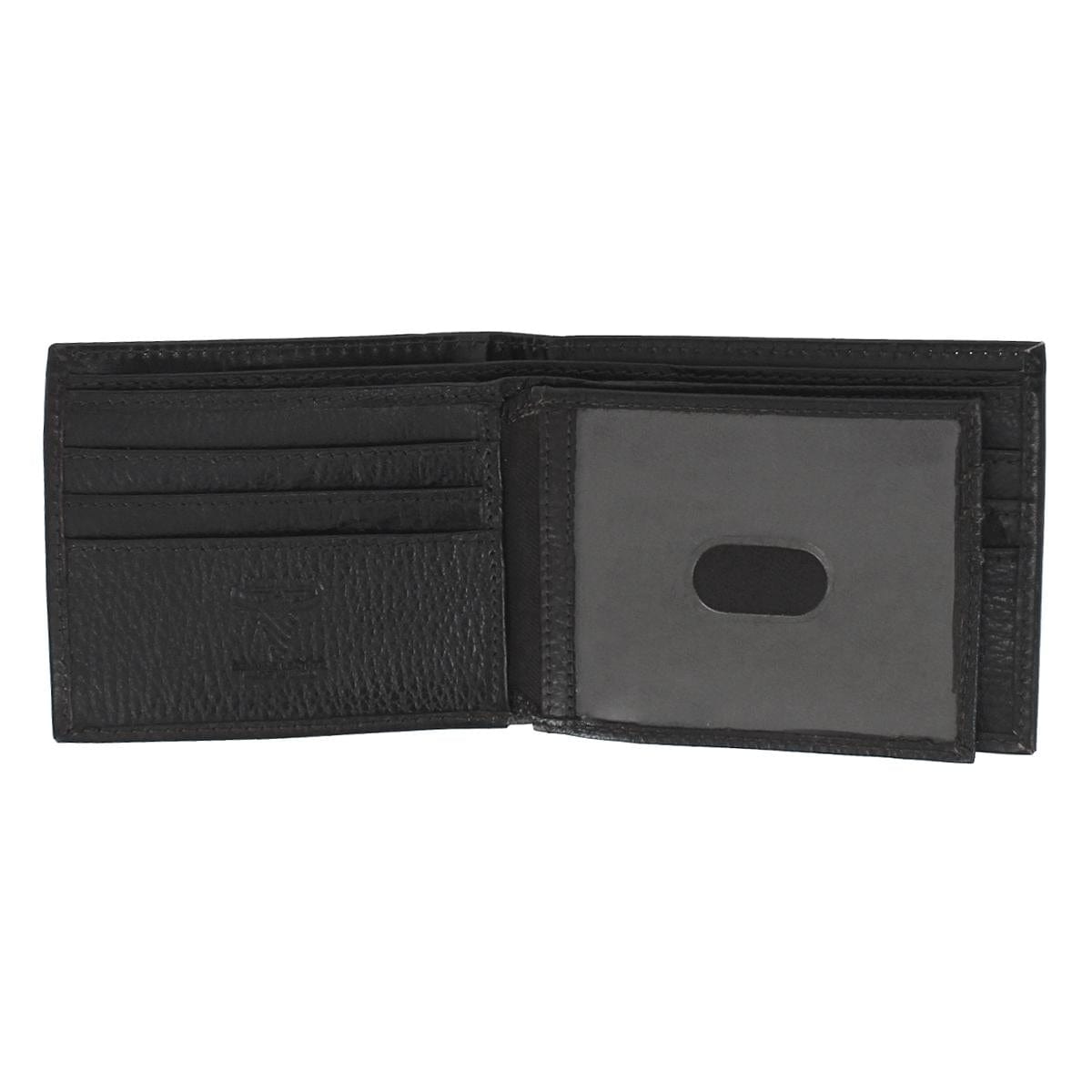 American Bison Men's Hand Tooled Leather Bifold Wallet - Brown