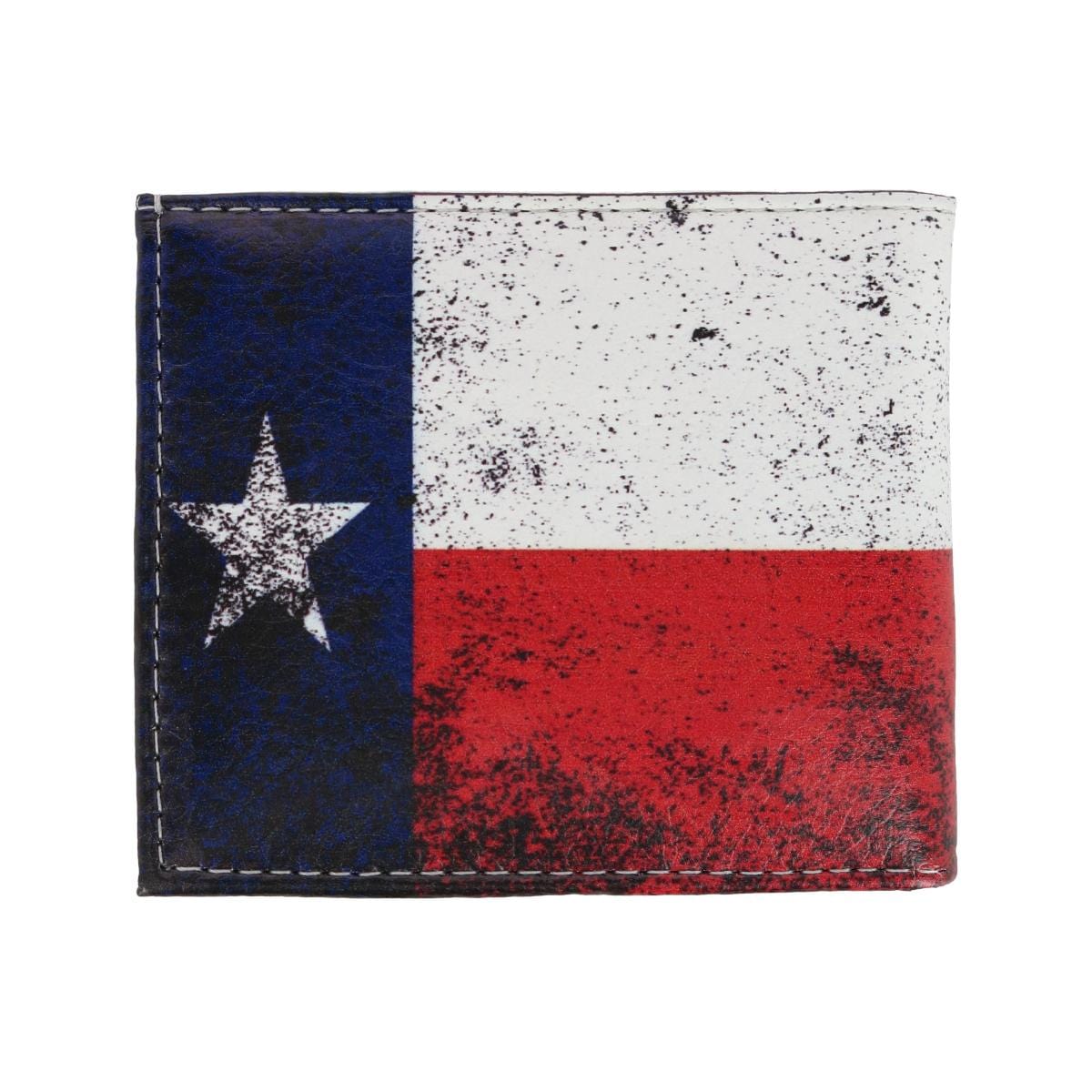 CTM® Men's Vintage Texas Flag Bifold Wallet - Texan Flag