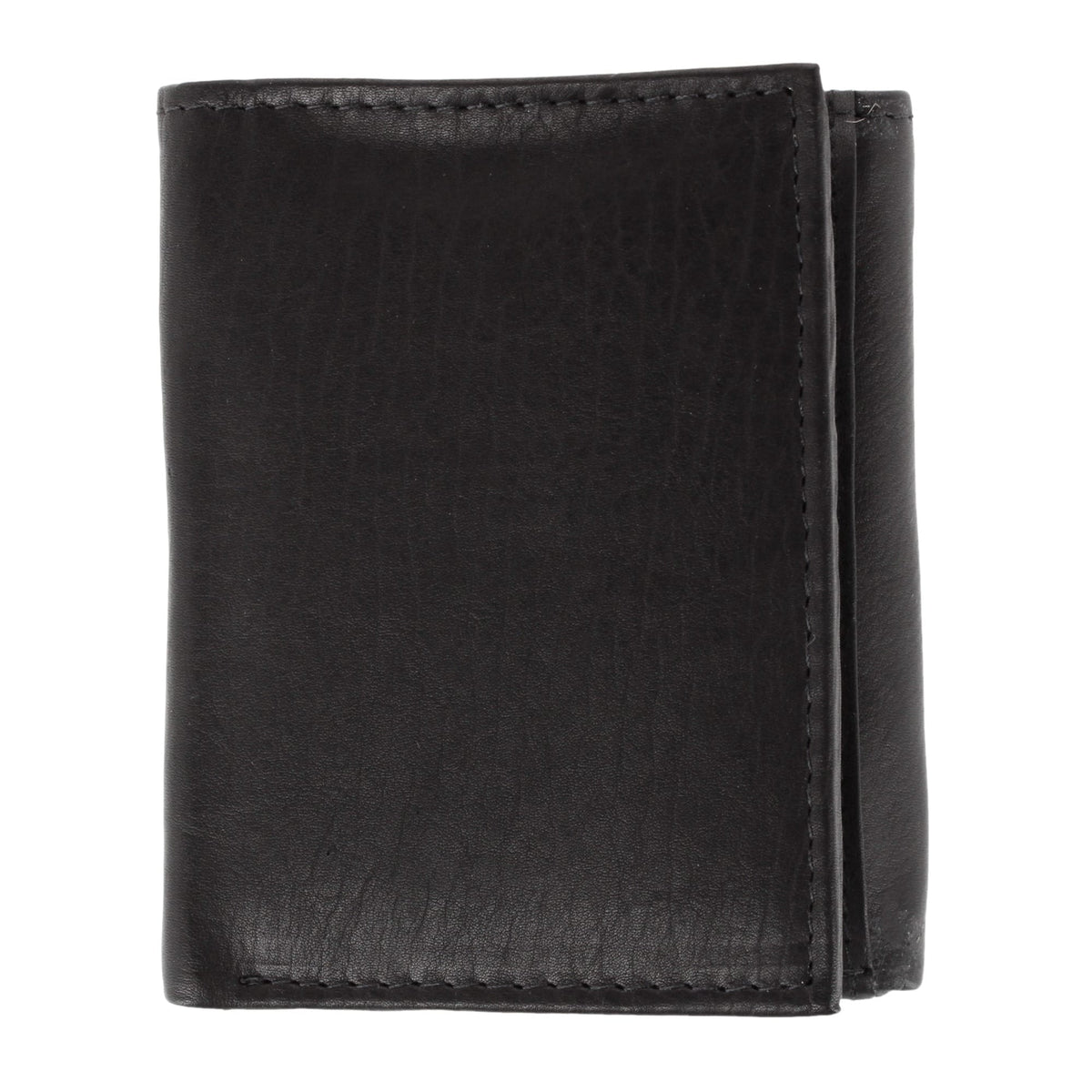 Bacci Men's Leather Trifold Wallet with Exterior ID Window - Men's Leather Trifold Wallet with Exterior ID Window