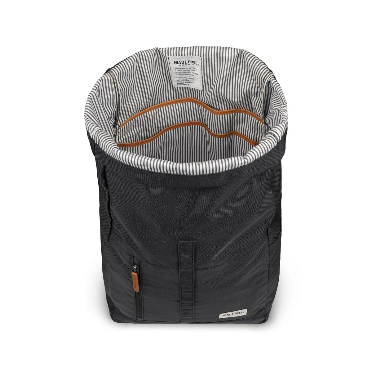 Made Free Roll Top Pack Backpack - Charcoal