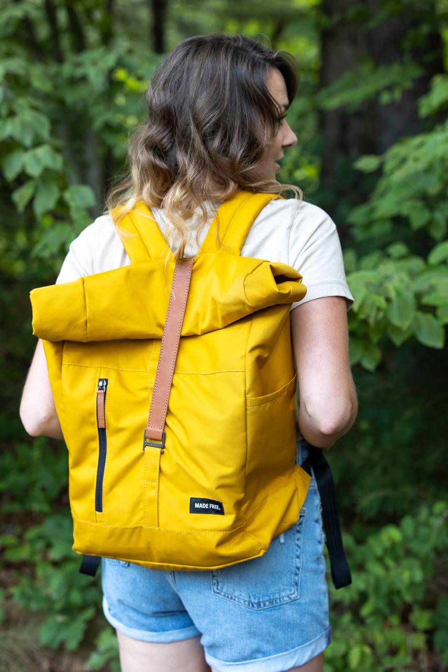 Made Free Roll Top Pack Backpack - Charcoal