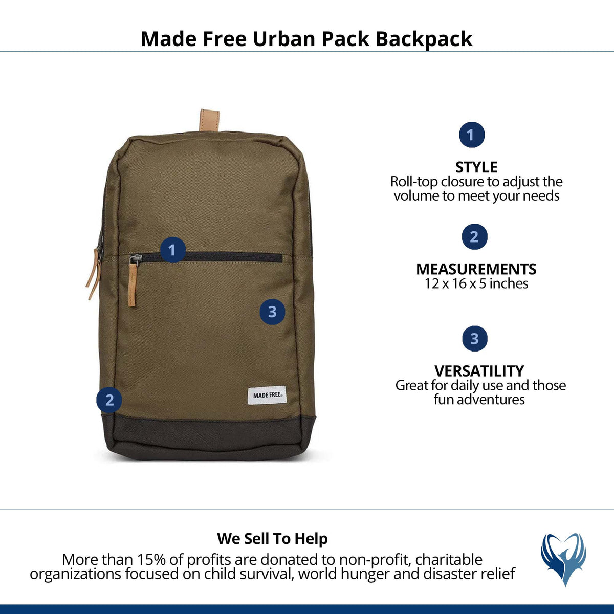 Made Free Urban Pack Mini AW Backpack - Taupe