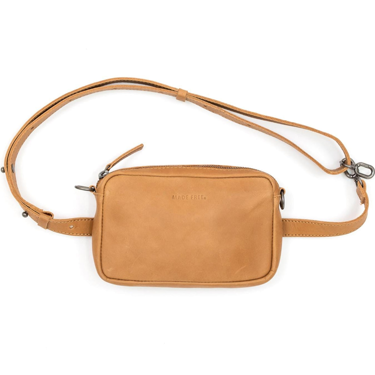 Made Free Leather Convertible Waistpack Handbag - Leather Convertible Waistpack Handbag