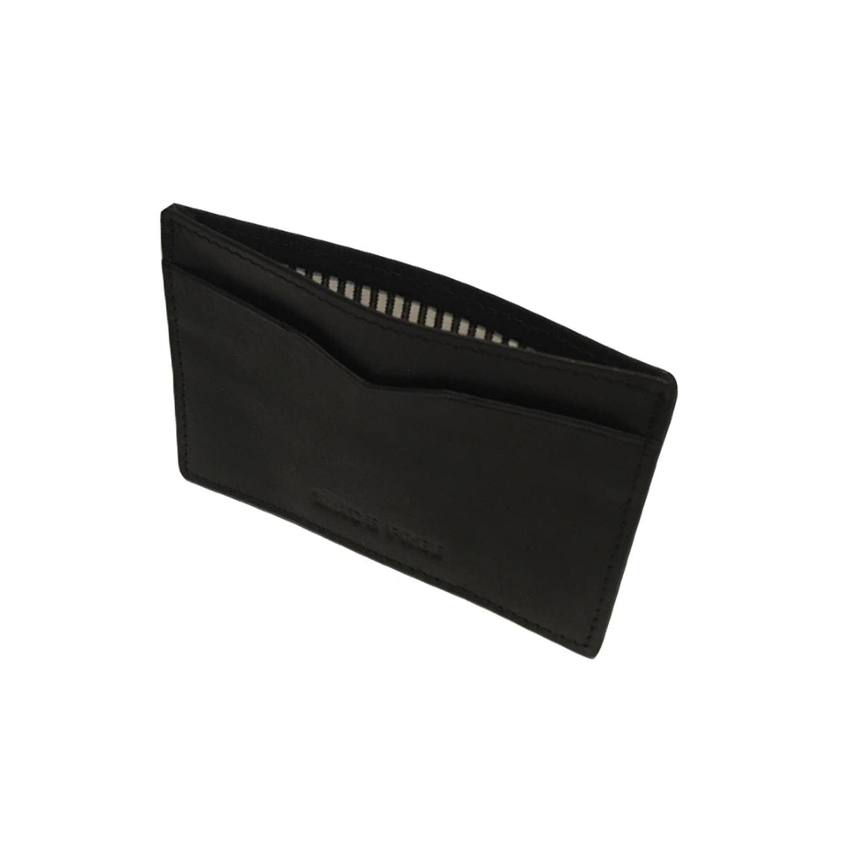 Made Free Leather Card Wallet - Black