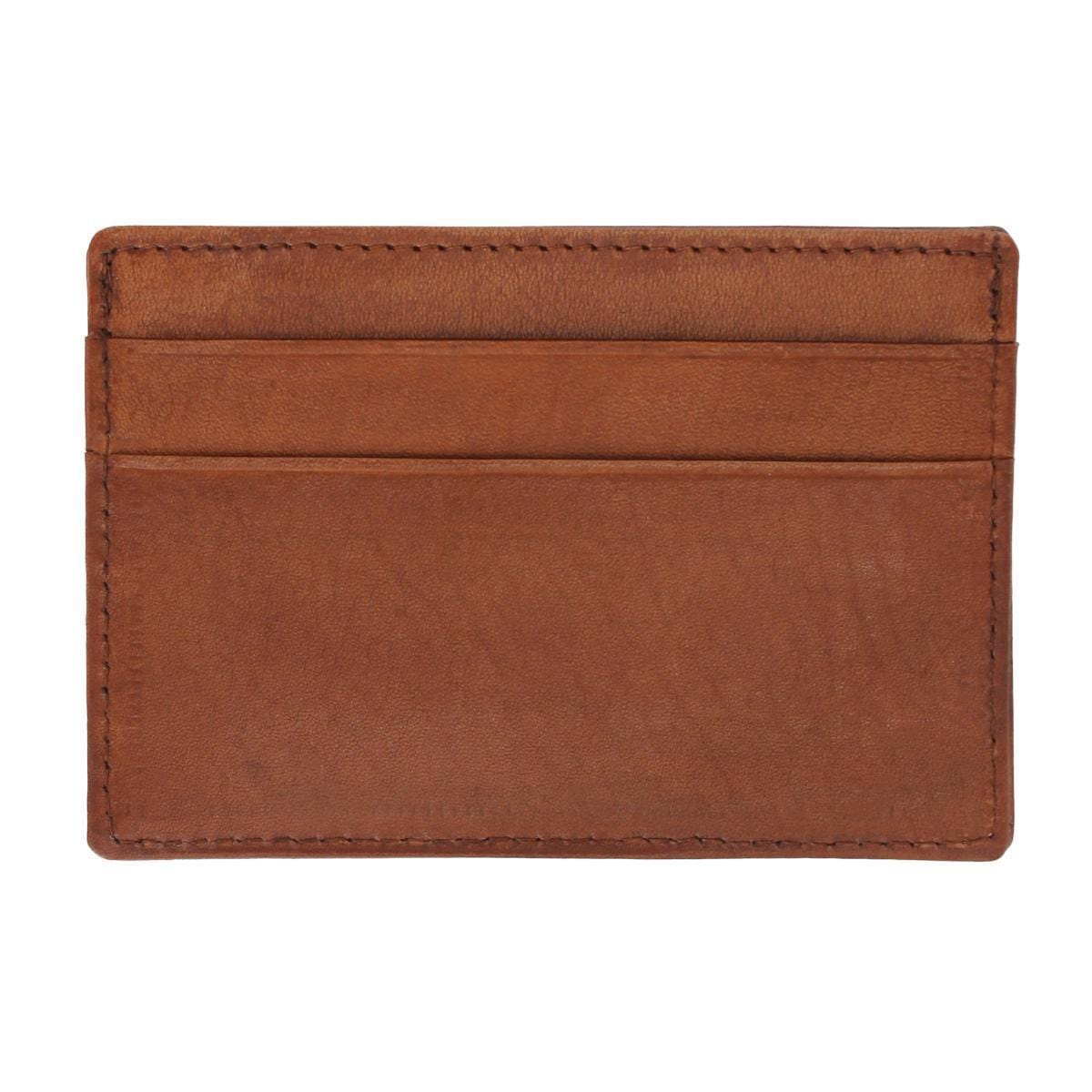 Made Free Leather Card Wallet - Camel