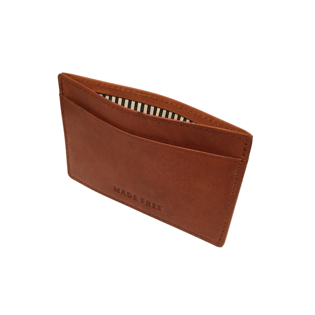 Made Free Leather Card Wallet - Camel
