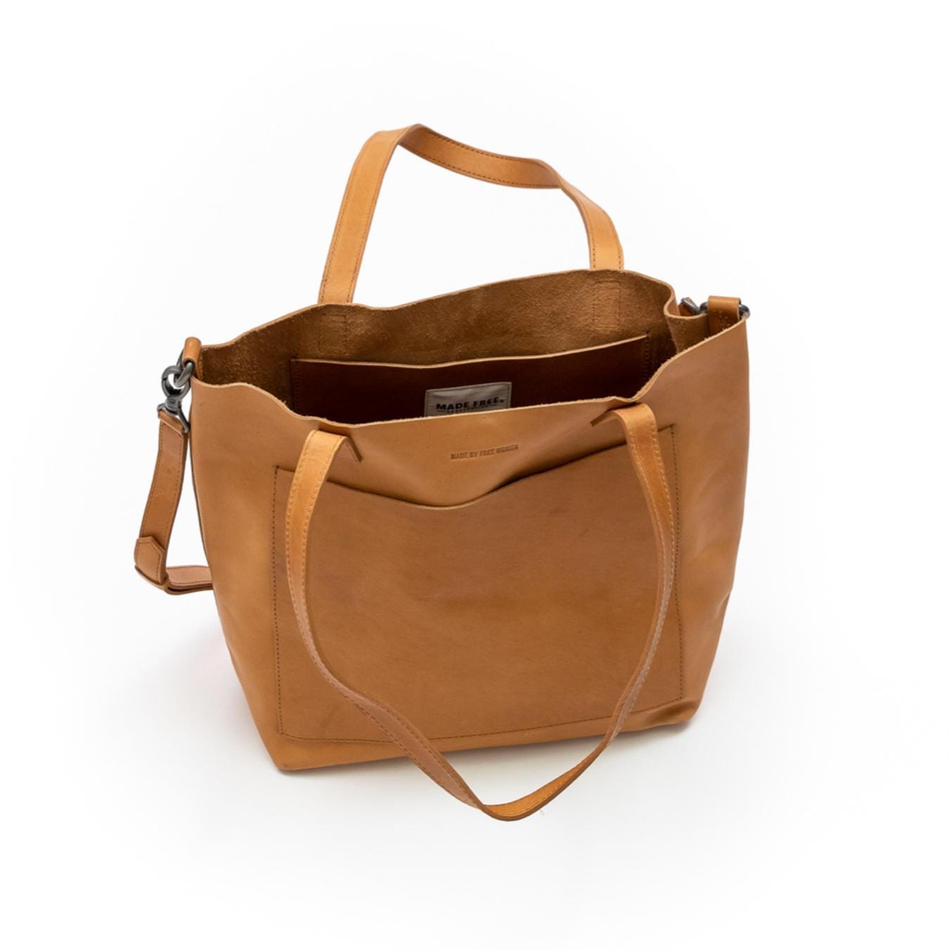 Made Free Leather Day Tote Bag - Camel