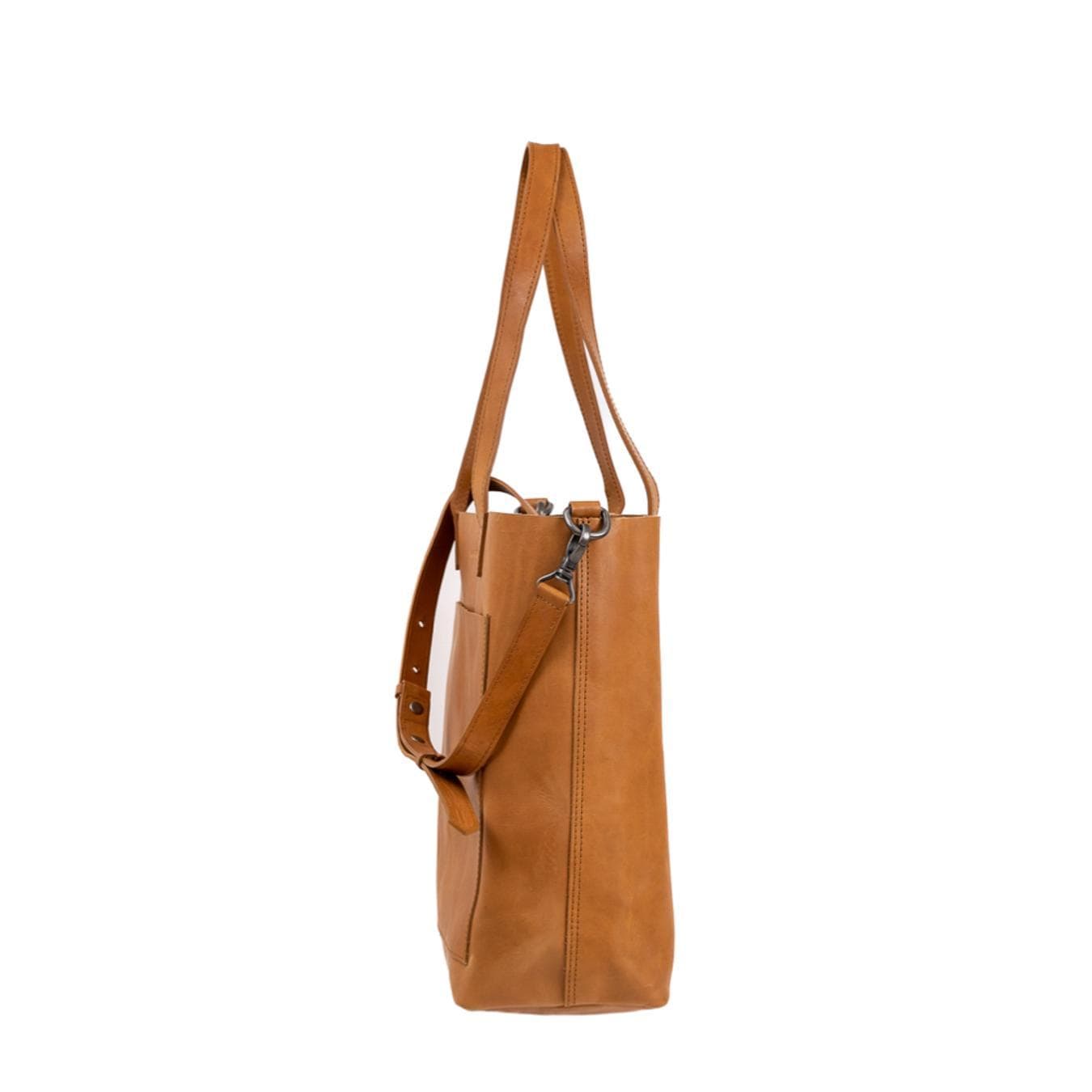 Made Free Leather Day Tote Bag - Camel