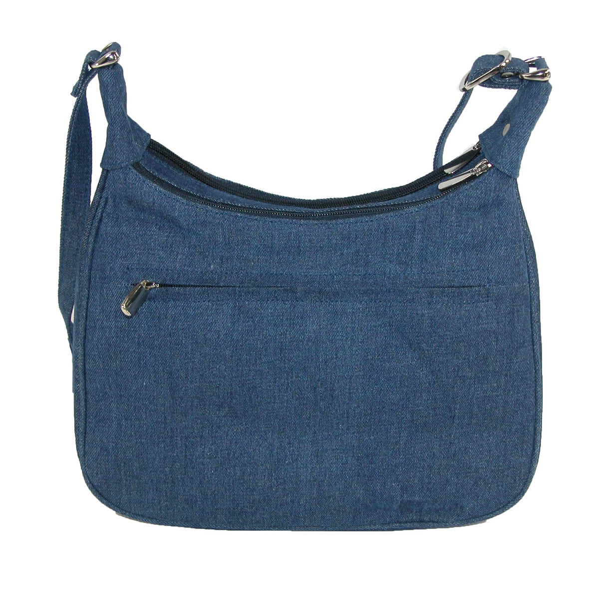 Magnifique Denim Style Shoulder Handbag with Adjustable Strap - Denim