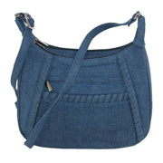 Denim Style Shoulder Handbag with Adjustable Strap