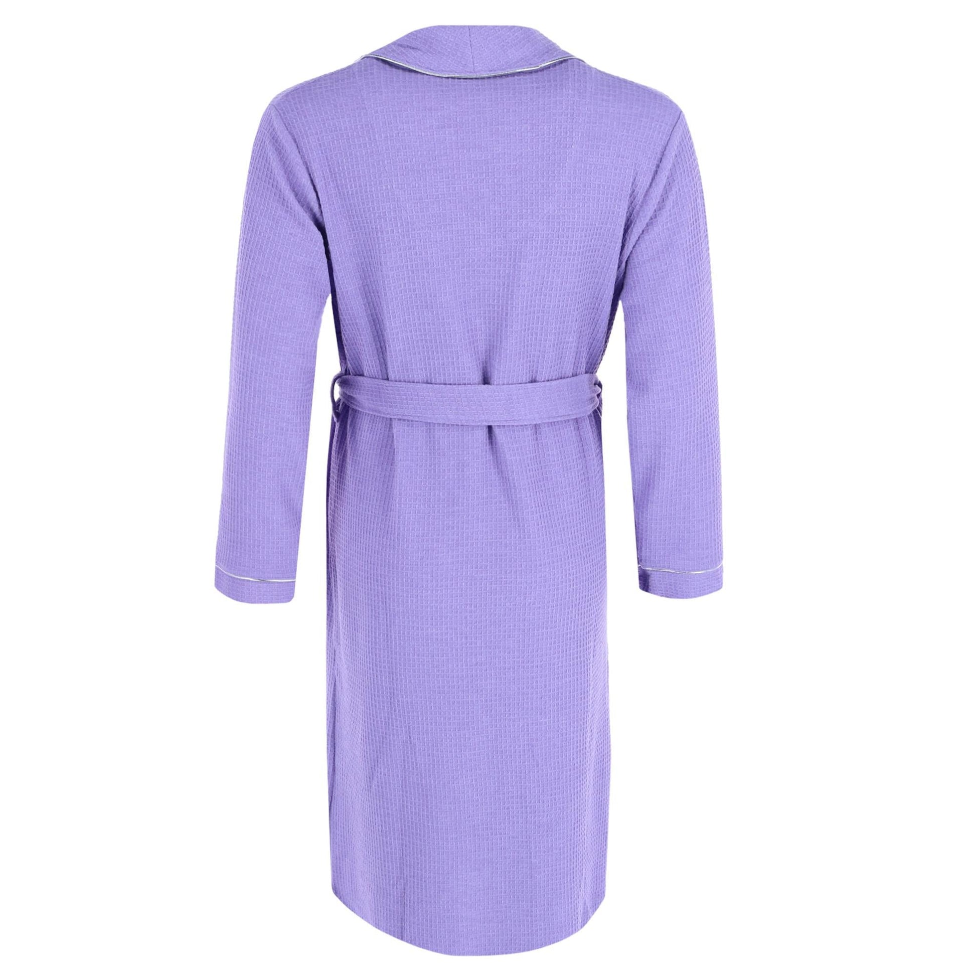 Majestic International Women's Waffle Knit Shawl Robe - Lavender