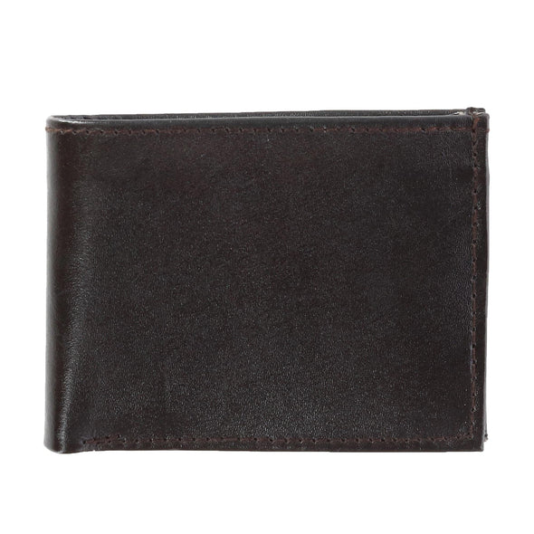 Men's Leather Bifold Wallet with Snap Insert Cover