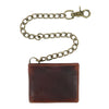 Men's RFID Vintage Leather Bifold Chain Wallet
