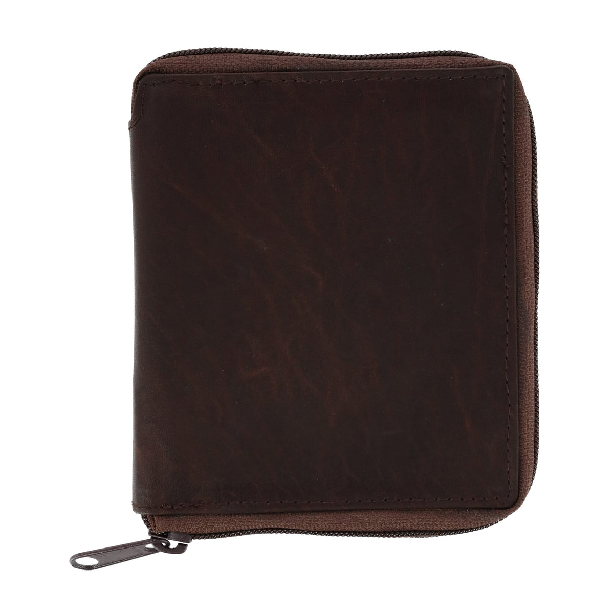 CTM® Men's Leather Zip-Around European Wallet - Men's Leather Zip-Around European Wallet