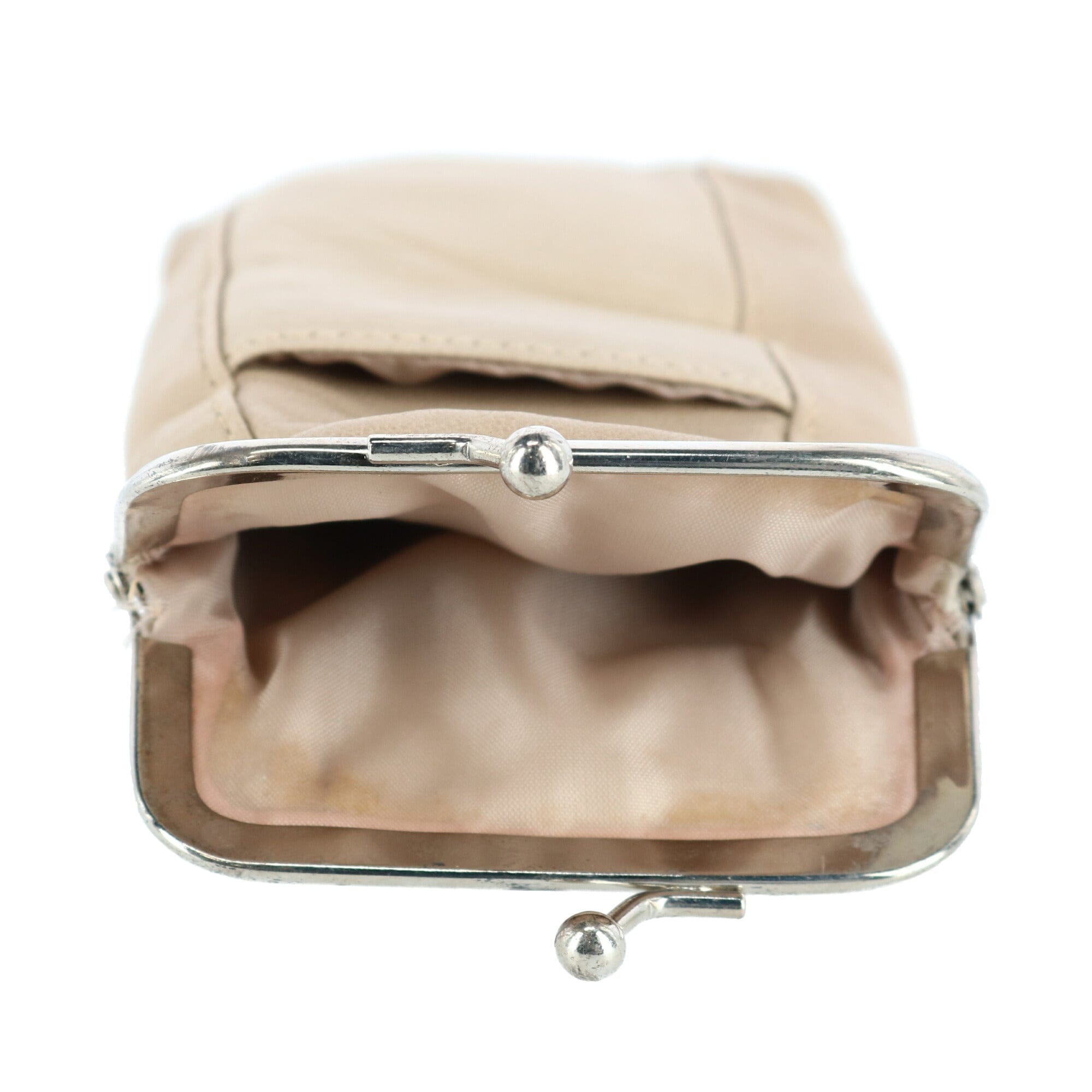 CTM® Women's Leather Cigarette Case with Lighter Pocket - Beige