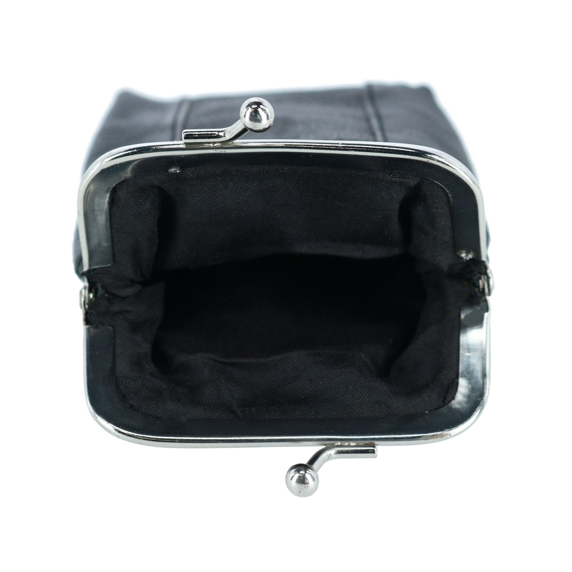 CTM® Women's Leather Cigarette Case with Lighter Pocket - Black