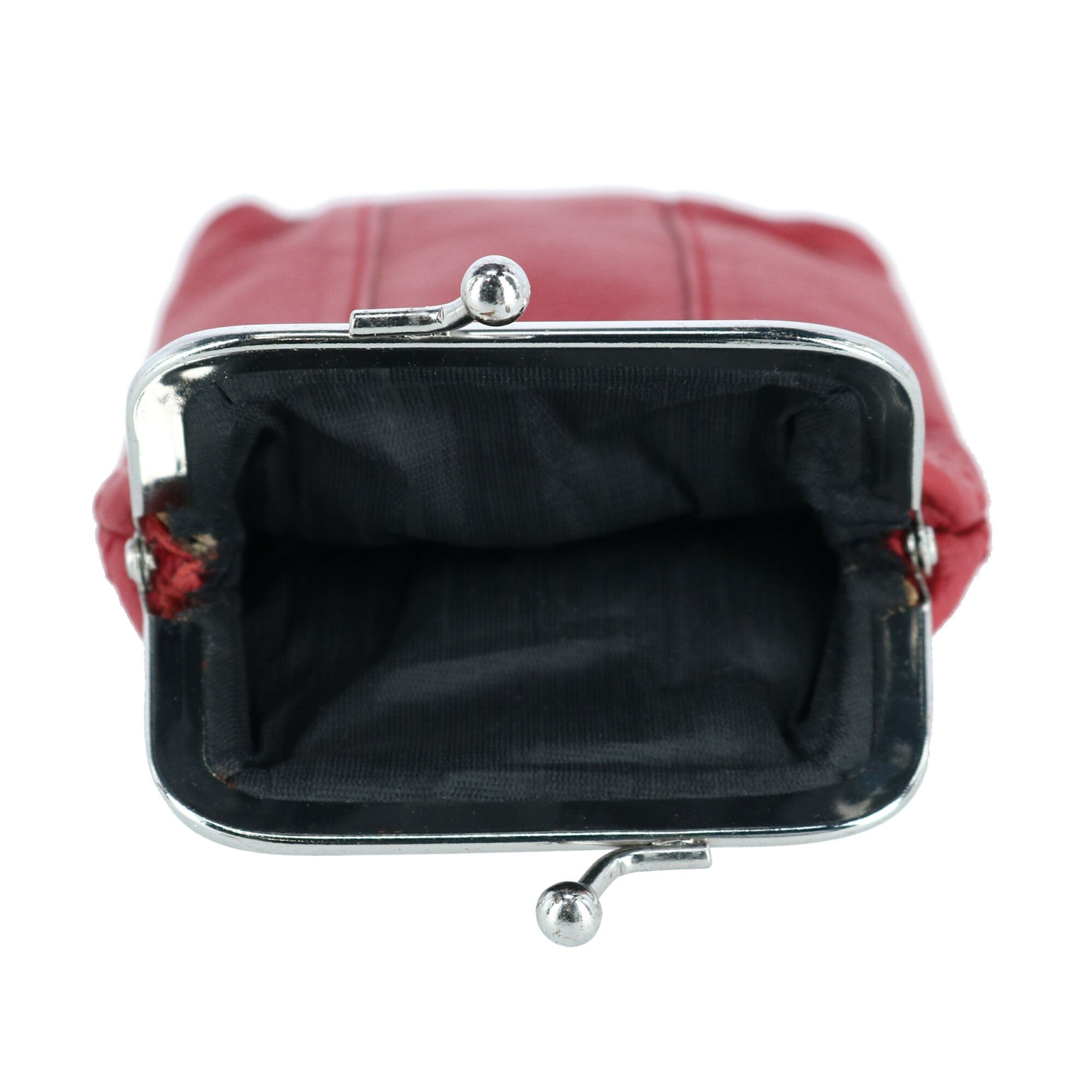 CTM® Women's Leather Cigarette Case with Lighter Pocket - Red