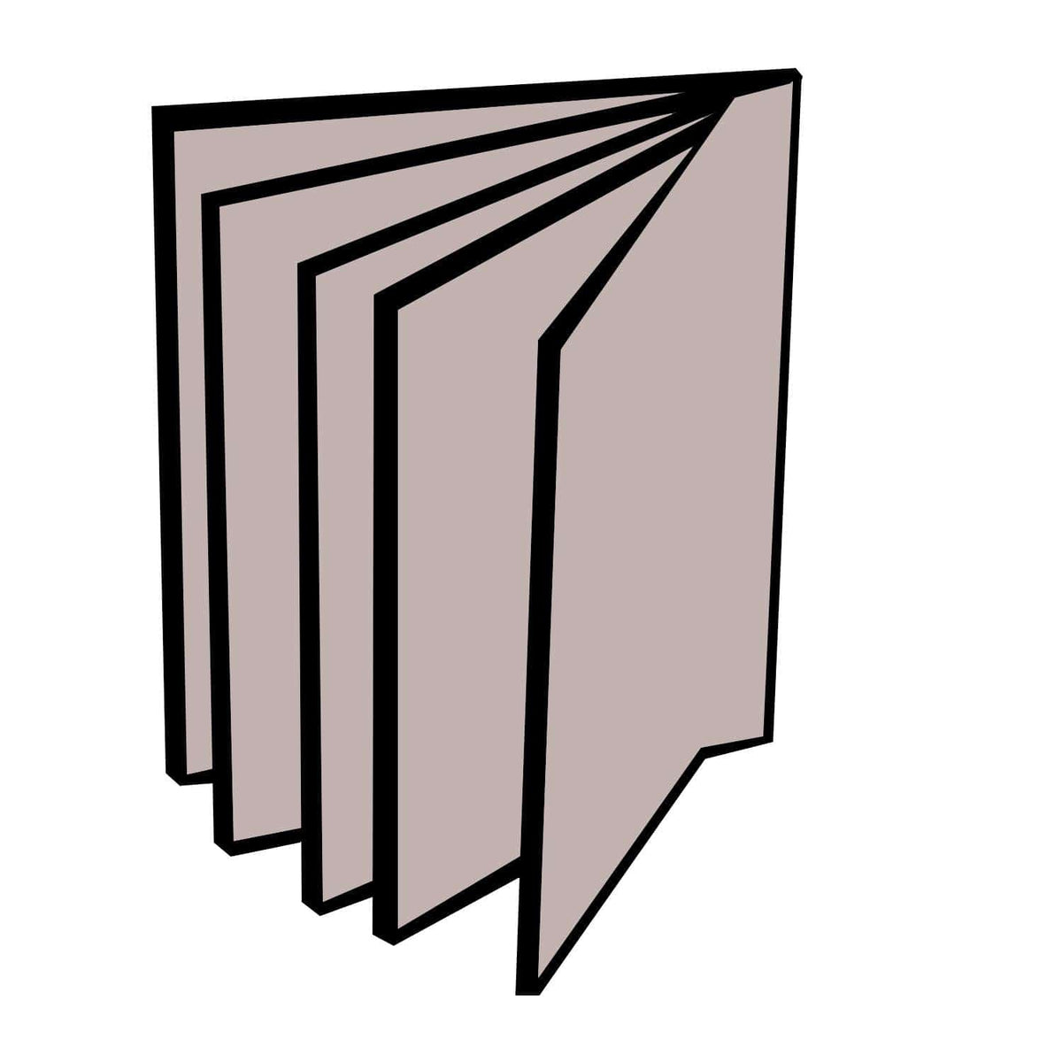 CTM® Vinyl Window Inserts for Vertical Bifold or Trifold Wallets (6 Sleeves) - Clear