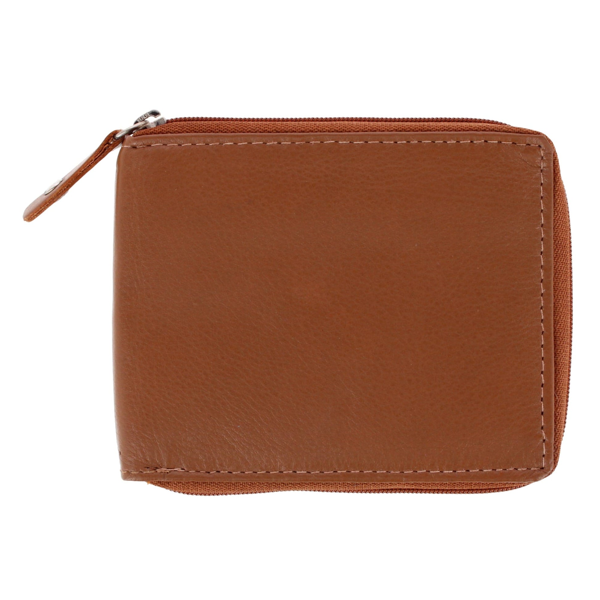 CTM® Men's RFID Leather Zip Around Bifold Wallet by Swiss Marshall - Men's RFID Leather Zip Around Bifold Wallet by Swiss Marshall