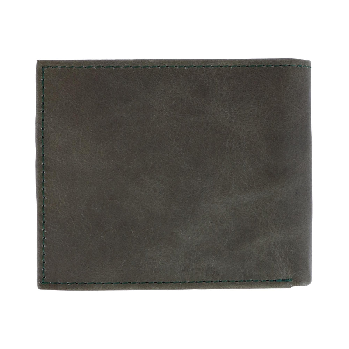 CTM® Men's RFID USA Embossed Leather Bifold Wallet - Green