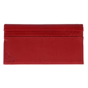 RFID Leather Checkbook Cover with American Flag Detail