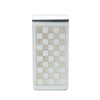 Men's Stainless Steel Checkerboard Money Clip