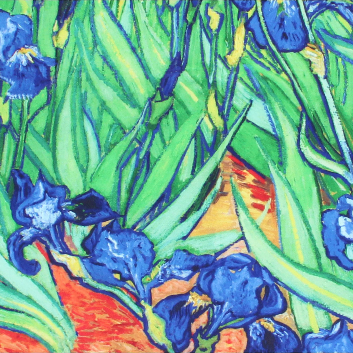 The Magic Scarf Company Women's Van Gogh Irises Print Silky Square Scarf - Multi