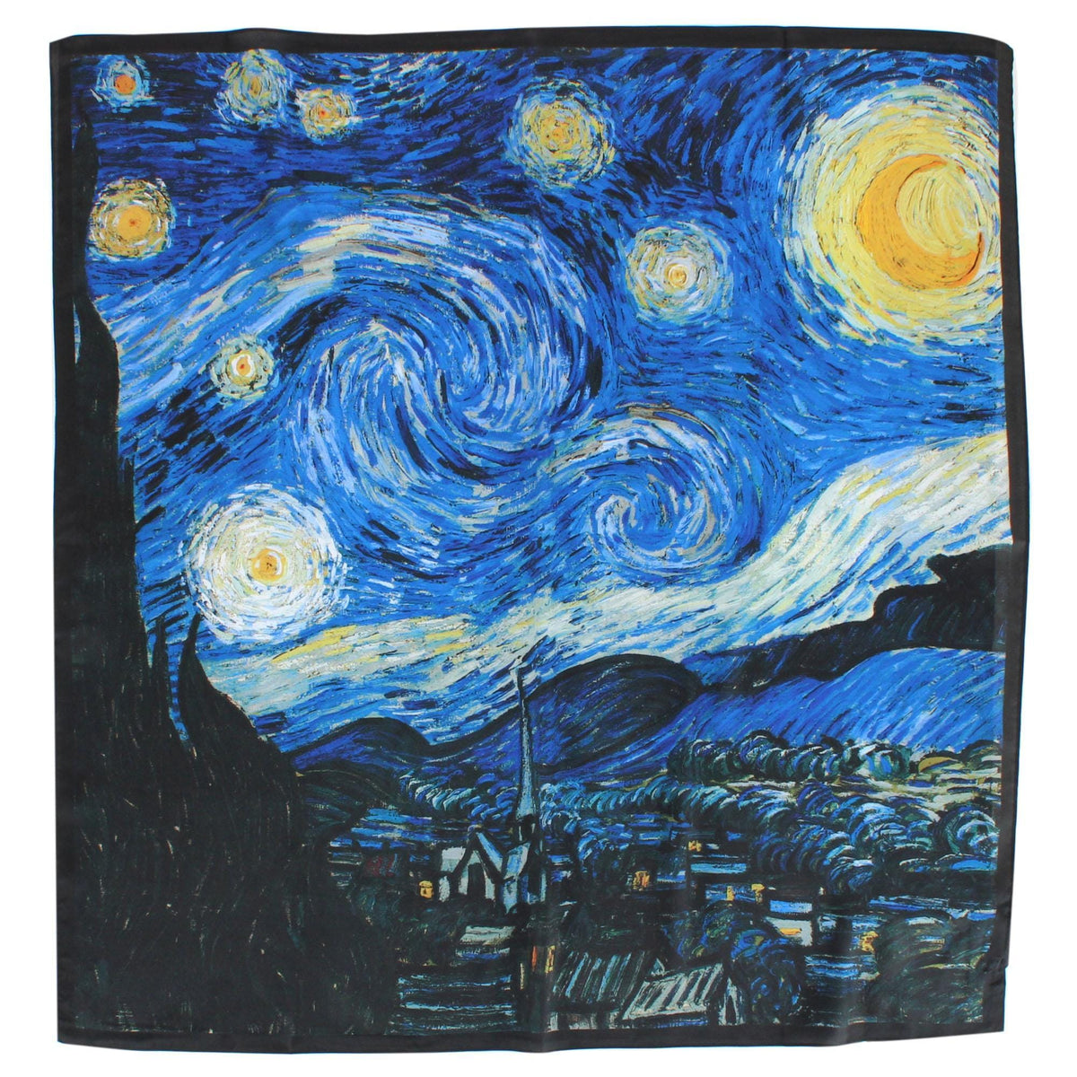 The Magic Scarf Company Women's Van Gogh Starry Night Print Silky Scarf - Women's Van Gogh Starry Night Print Silky Scarf