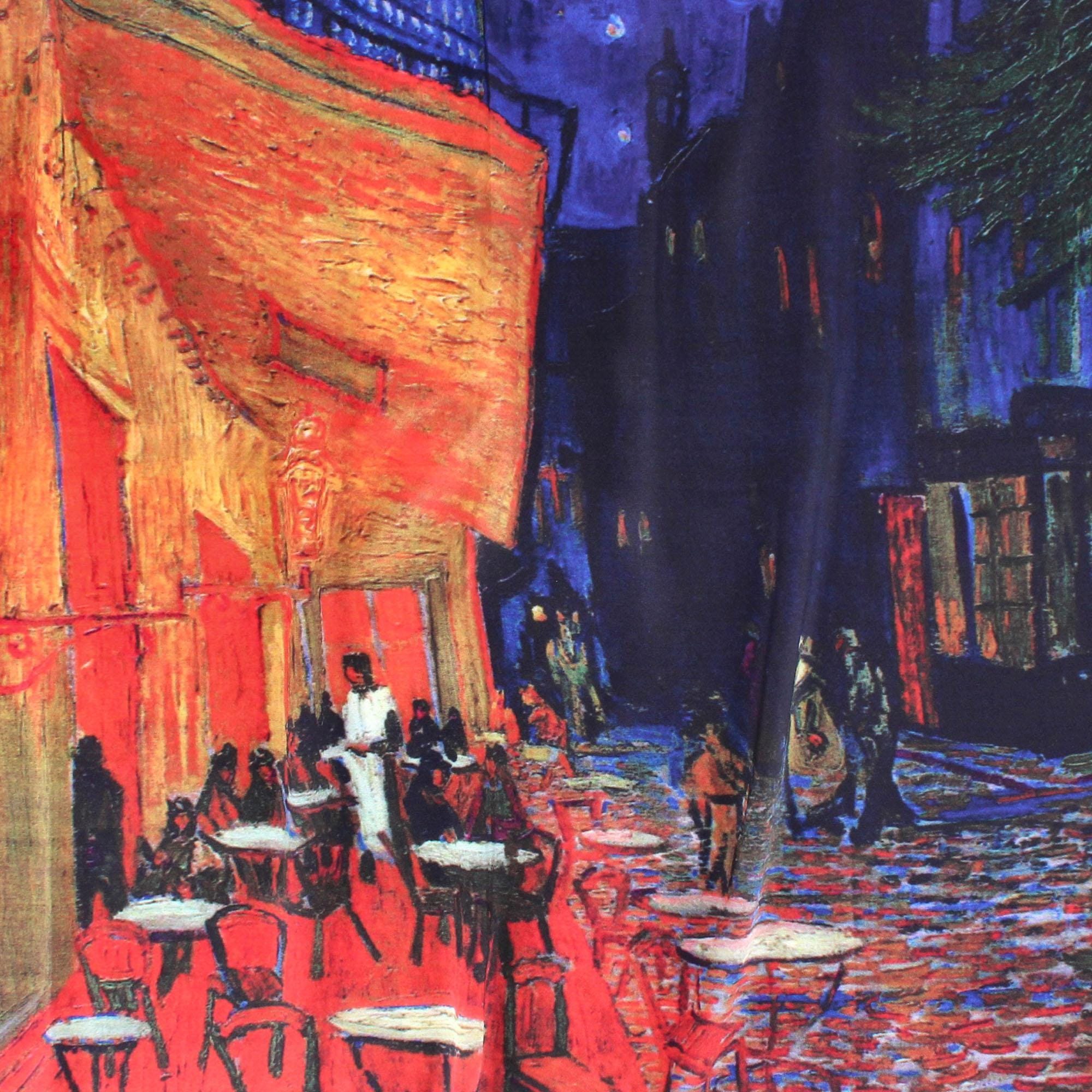 The Magic Scarf Company Women's Van Gogh Cafe Terrace Print Silky Scarf - Multi